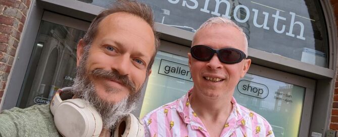 Clarke and Steve at Aspex Portsmouth